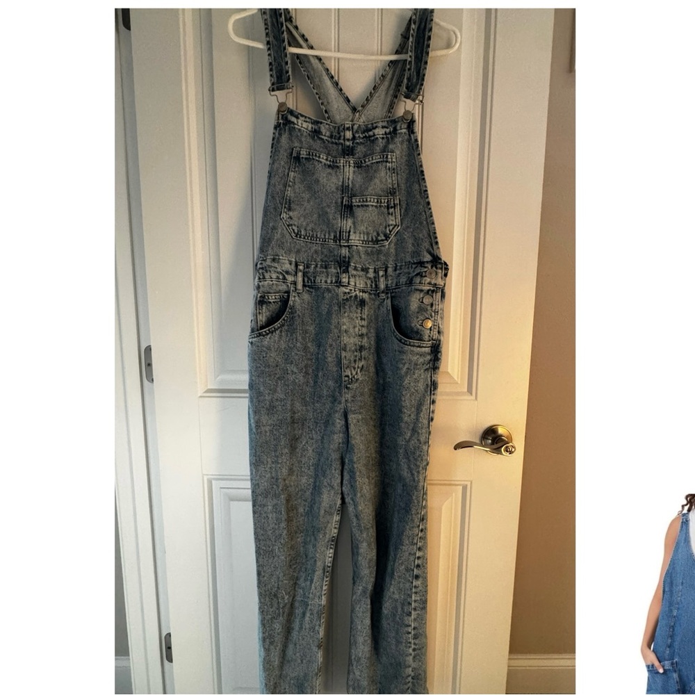 We The Free Women’s Washed Blue Denim Overalls